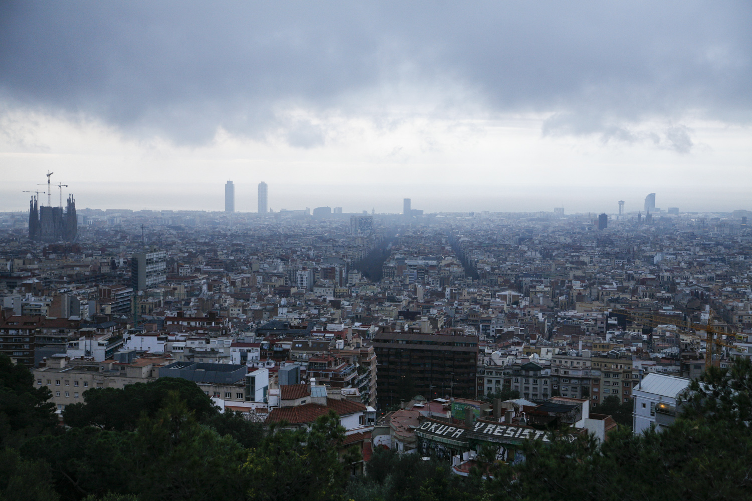 Barcelona Góra trzech krzyży widok